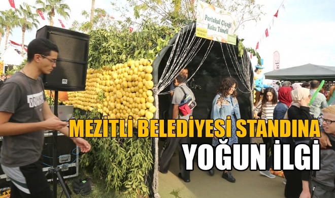 Bu yl 7.si dzenlenen Uluslararas Mersin Narenciye Festivali kapsamnda Mezitli Belediyesi tarafndan hazrlanan stant youn ilgi grd.