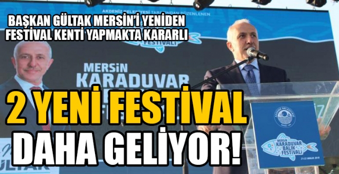 Karaduvar Balk Festivali ile takdir toplayan Bakan Gltak hzn alamad. Bakan Gltak Mersinlilere 2 yeni Festival ile ilgili mjdeyi verdi. 