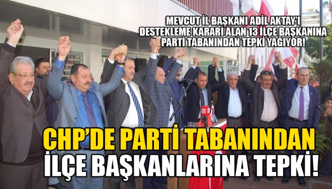Yaklaan Cumhuriyet Halk Partisi l Bakanl seimleri ncesinde parti taban, 13 ile bakannn mevcut Bakan Adil Aktay destekleme kararna tepki gsterdi. 