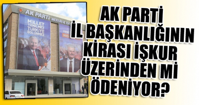 CHP Mersin Milletvekili Ali Mahir Baarr, Mersin KUR l Mdrlnn kiralad 5 katl yeni bina ile AKP l Bakanl Binasnn ayn kiiye ait olduu ve bu yolla AKP l Binasnn 3 yldr denmeyen kirasnn kapatld iddialarn Meclis Gndemine tad.